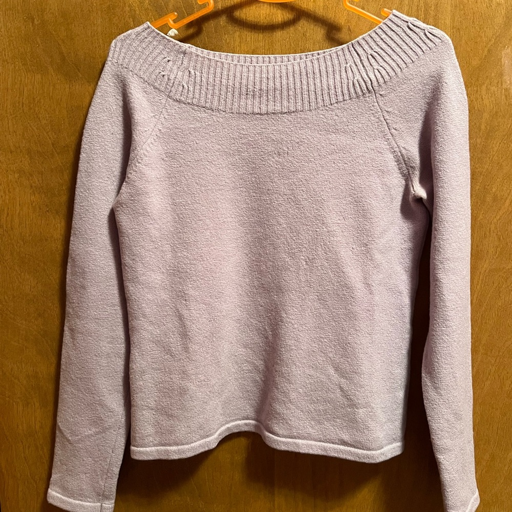 Loft Lilac Boat Neck Sweater!